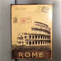 ❗Jetzt = 9.50 Fr. !!❗BLECH SCHILD - ROMA 1805 - P`kartenbild